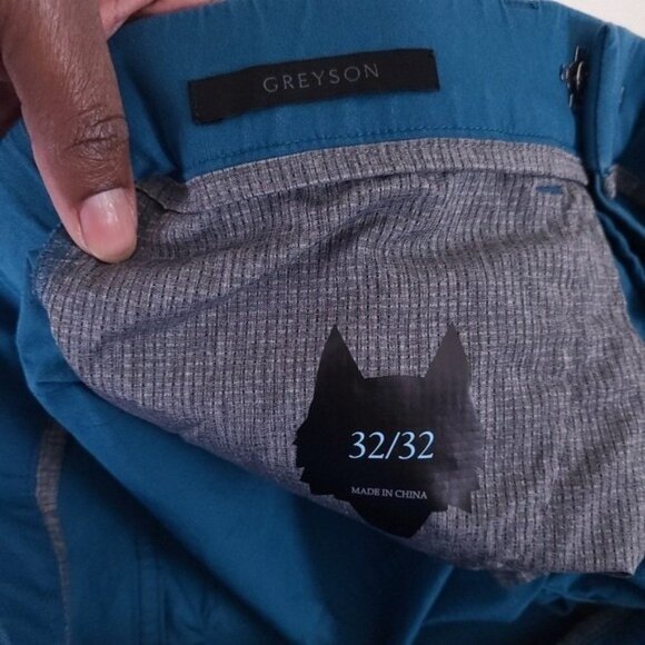 Greyson Amagansett Teal 5 Pocket Trouser Golf Pants Size 32x32 - Picture 8 of 9